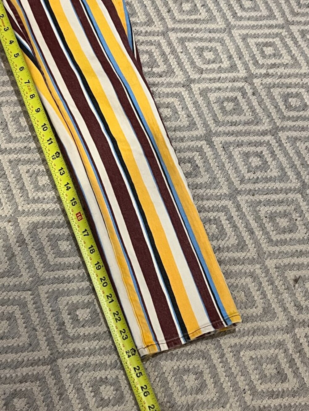 Frame Le High Straight Painterly Stripe Jeans - Picture 5 of 6